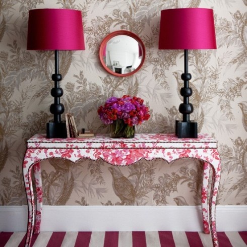 Hallway bench and hooks
