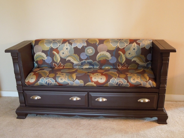 Refurbished dresser bench seating