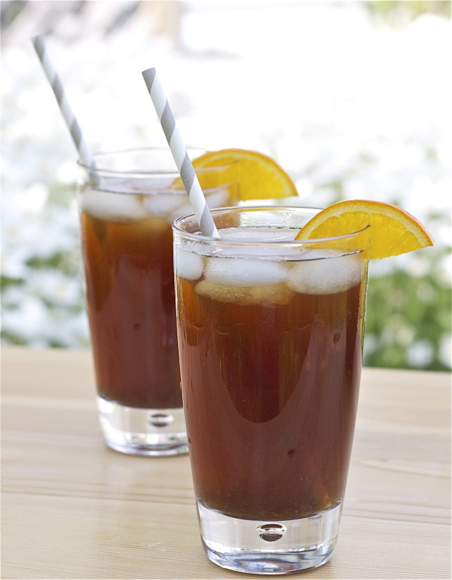 Orange cinnamon iced tea