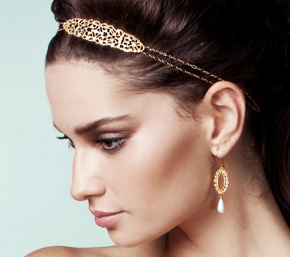 Garden fairy headpiece with soft styling