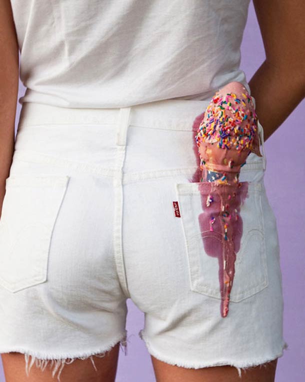 Olivia Locher, ice cream cone photograph
