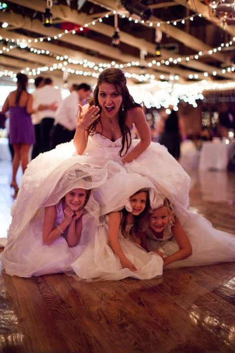 Bride with one bridesmaid in a quiet moment