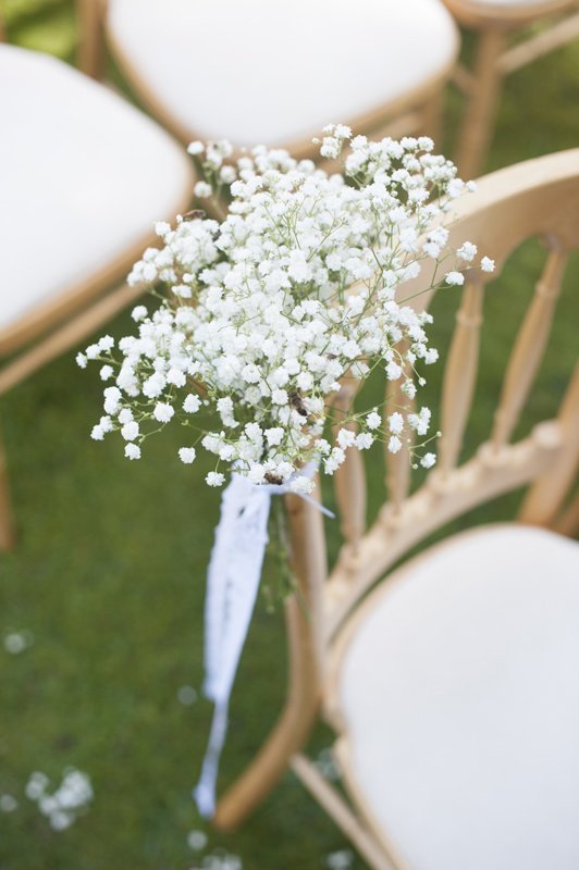 Soft fabric wedding chair wrap