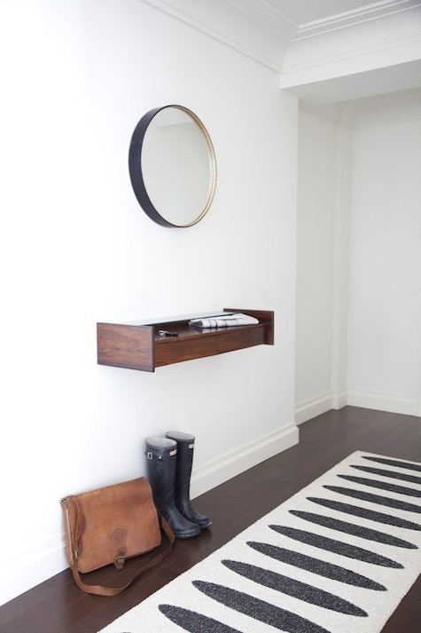 Narrow hallway design idea