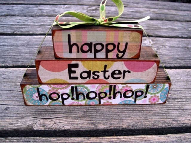 Decorative Easter eggs display