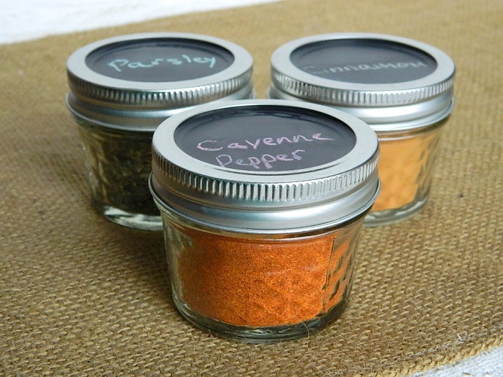 Chalkboard spice jars
