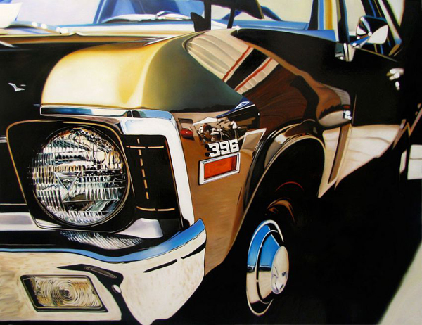 Cheryl Kelley automotive oil painting