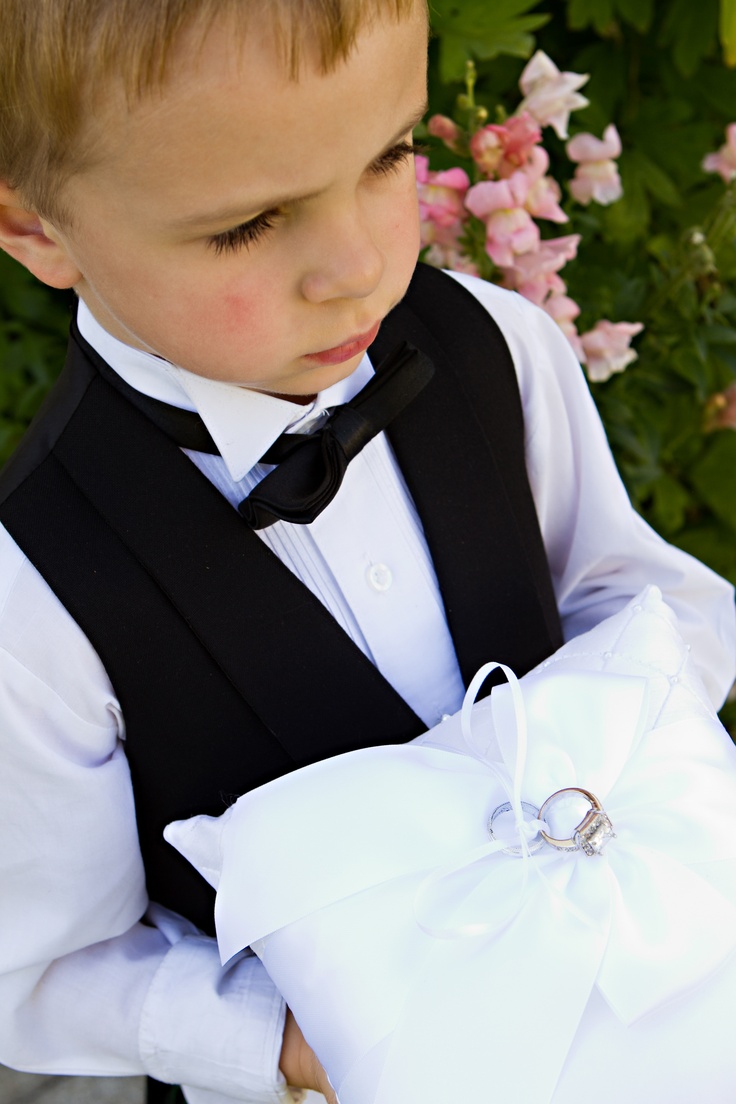 Ring bearer and flower girl styling