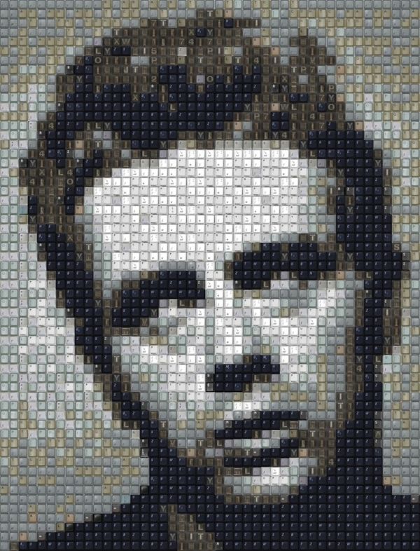 Guy Whitby celebrity key mosaic