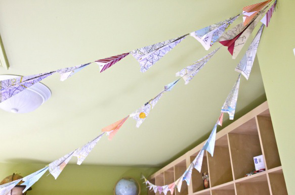 Fabric bunting garland