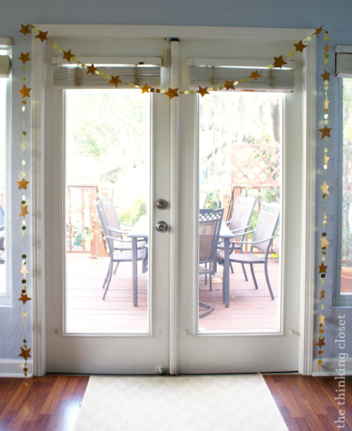 paper bag garland tags