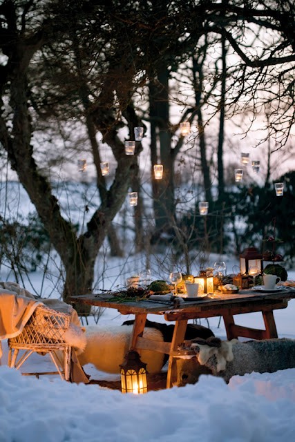 Winter calm interior