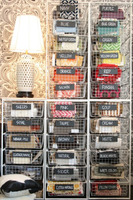 Craft room with creative storage