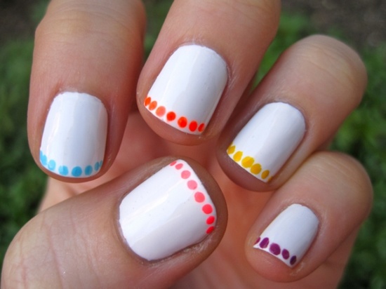 Clean Easter nail art technique