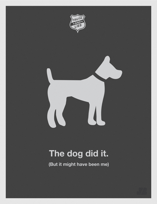 Truth and Lies poster by Justin Barber