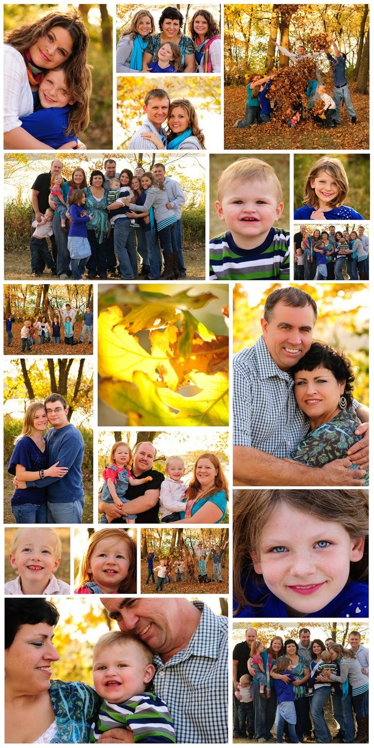Creative large family photo