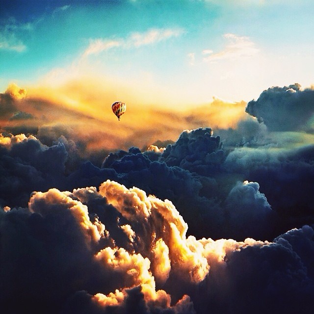 Clouds come floating into my life to add color to my sunset sky.