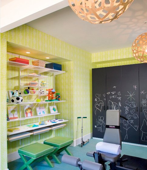 Basement playroom remodel example