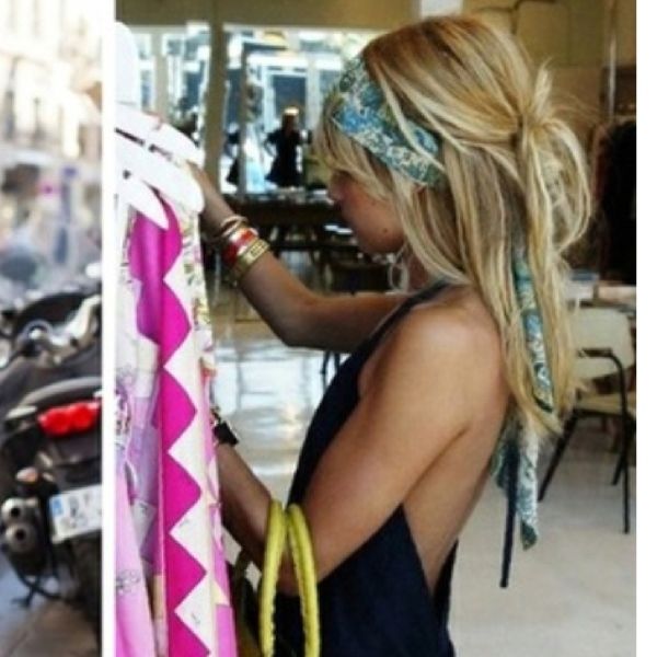 Hairband scarf style