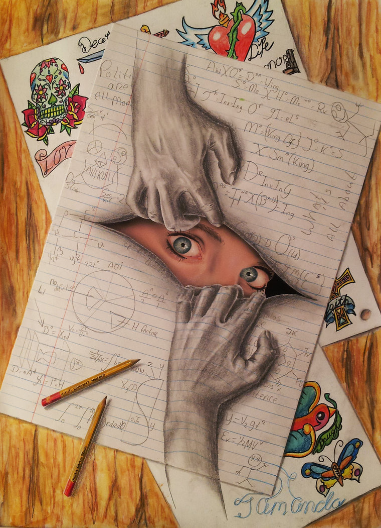 Vertical Bruin illusion drawing