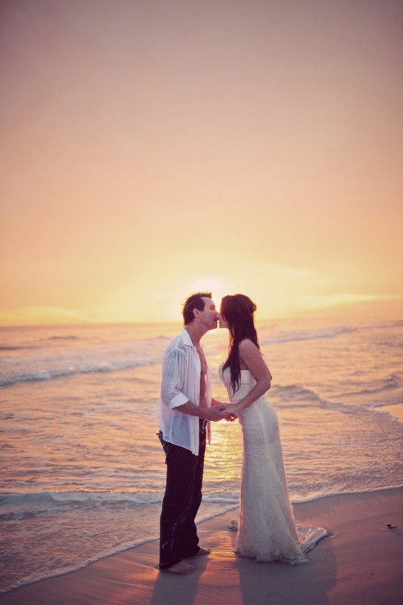 Soft kiss between couple