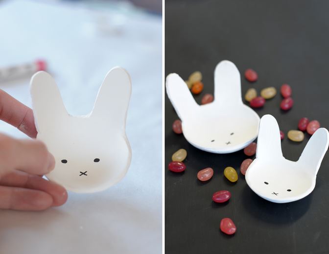 Bunny clay bowls