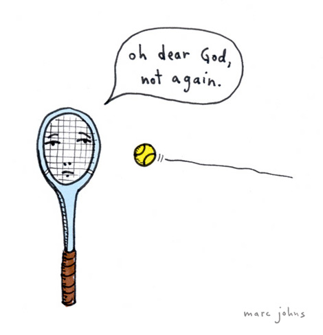 Humorous illustration by Marc Johns