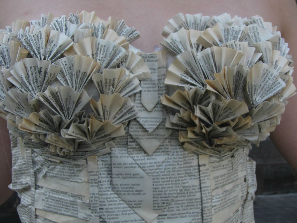 Jorimoo book dress bodice and skirt detail