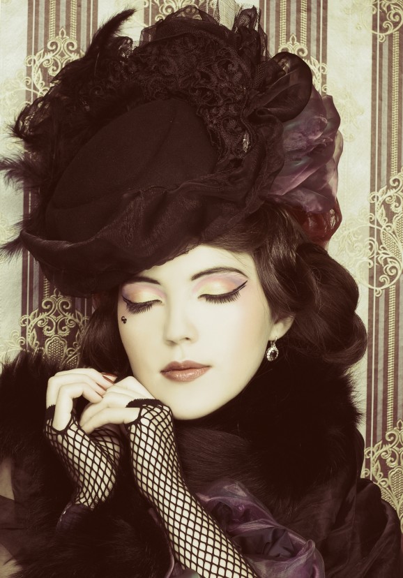 Elegant hat fashion detail
