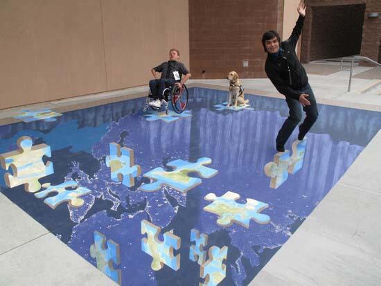 Street art 3D effect