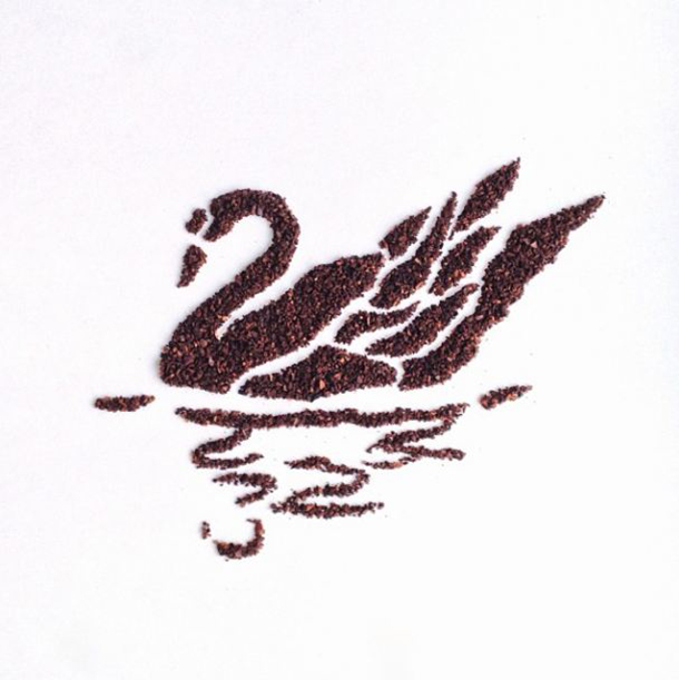 Liv Buranday coffee grounds minimalist art
