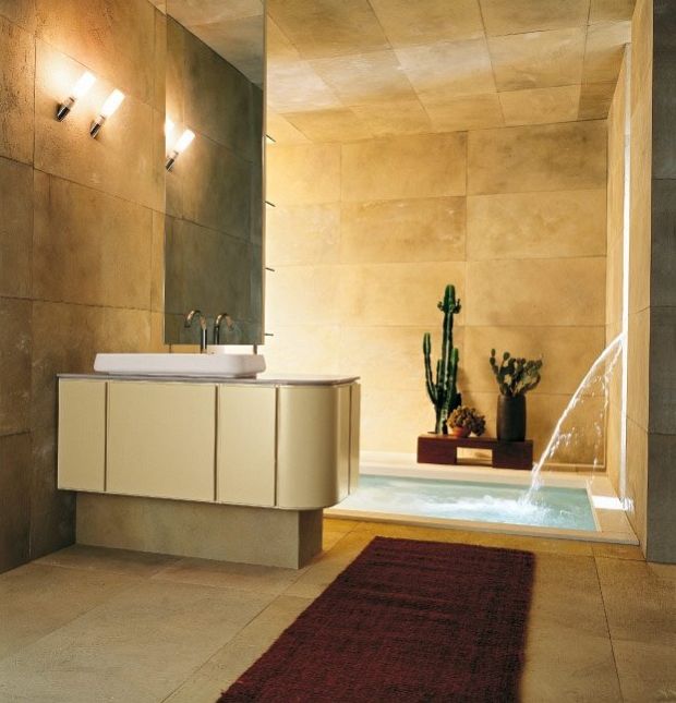 bathroom104 Vertical view of a modern bathroom design