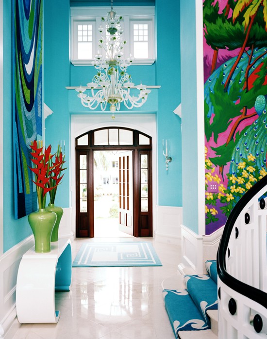 Hallway lighting and color