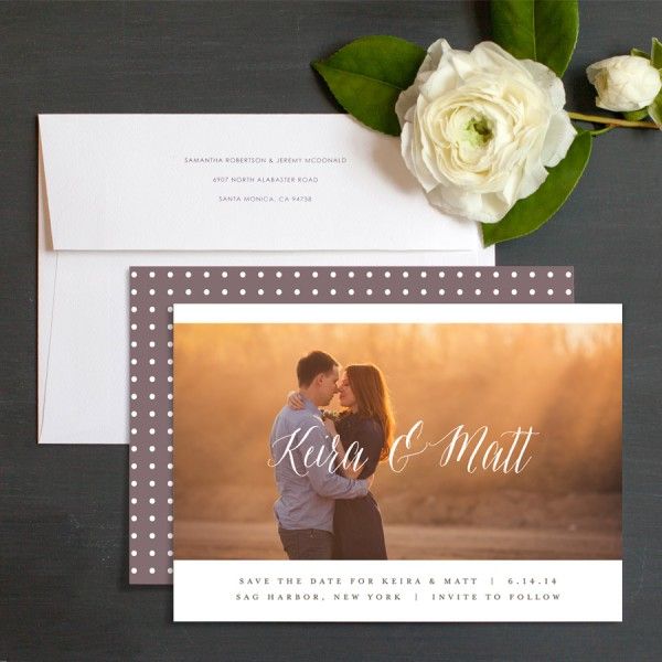 Classic save-the-date card idea