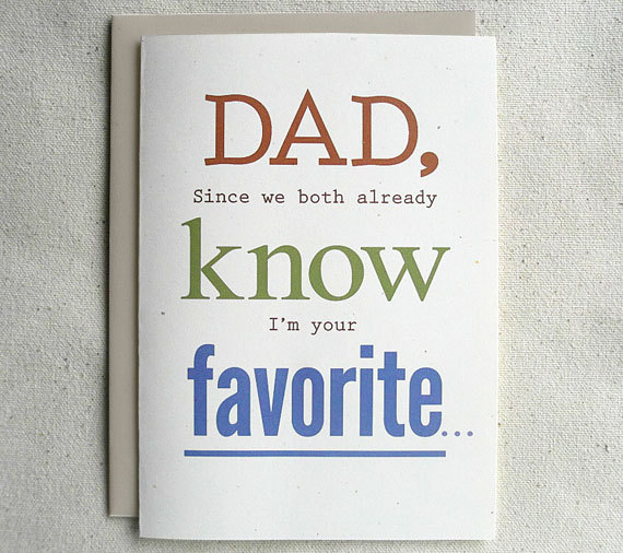 Letter-style Father's Day card