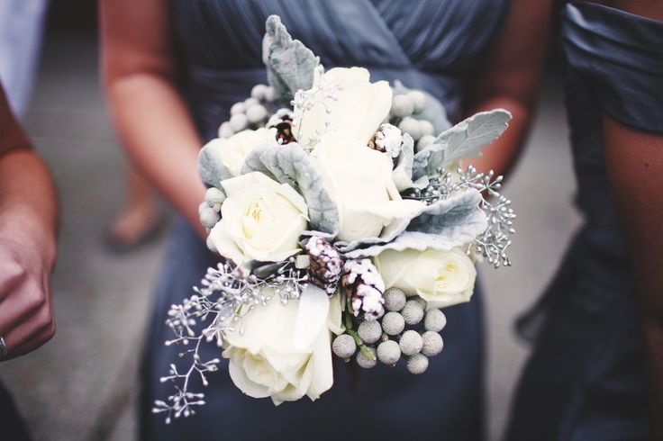 Wide winter wedding flowers
