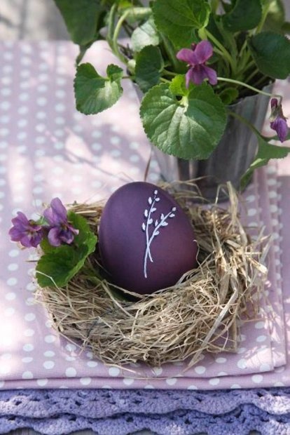 Easter mantel and entry décor