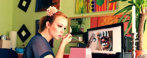 Additional Svenja Schmitt makeup art detail