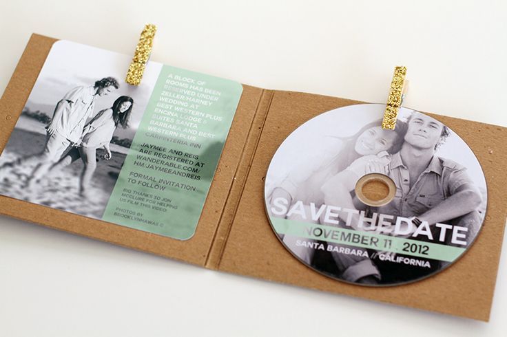 Modern typographic save-the-date
