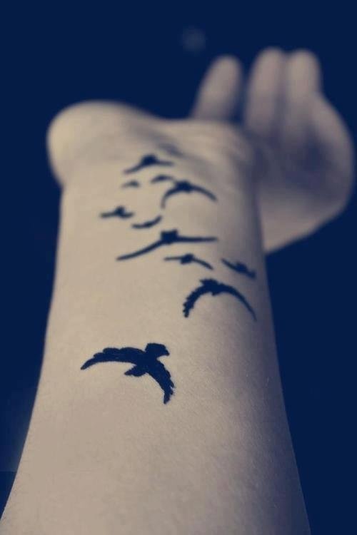 Botanical wrist tattoo design example