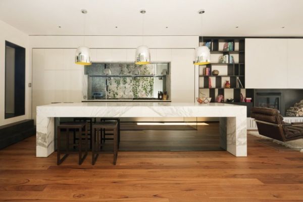 Ground-floor glazing opening fully to the deck
