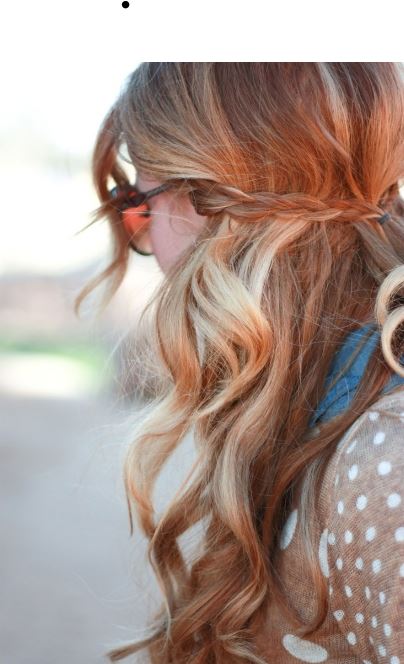 Braided street hairstyle