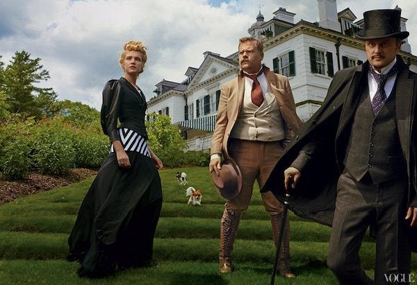 Scene from The Custom of the Country Vogue editorial