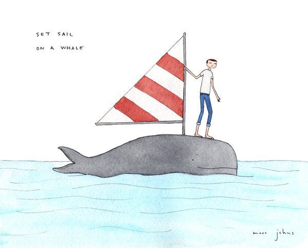 Witty Marc Johns drawing