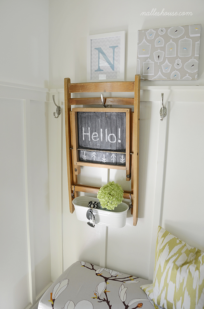 Chalkboard folding chair makeover