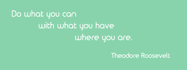 Inspirational quote for a brighter day