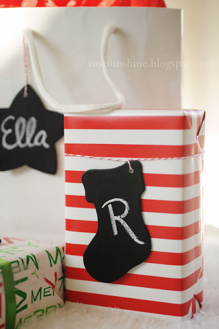 Chalkboard gift tags