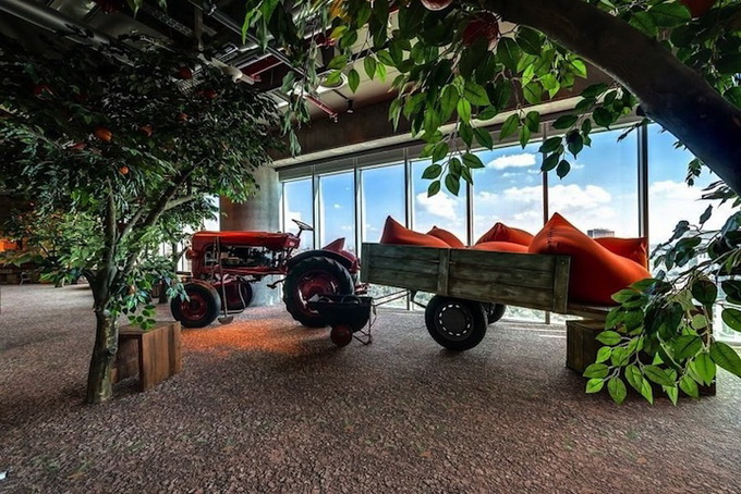 Google Tel Aviv playful workplace furniture
