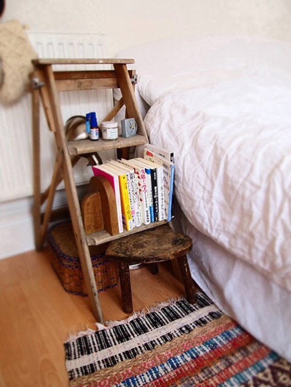 Creative bedside storage table