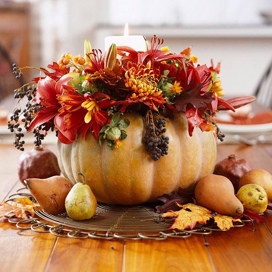 Cozy fall table centerpiece ideas
